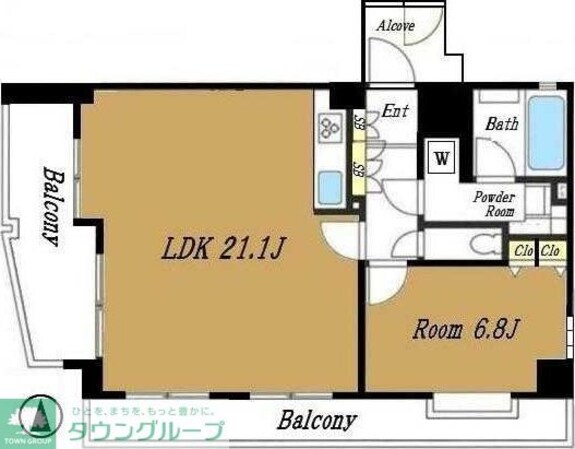ビヴァーチェ大崎の物件間取画像